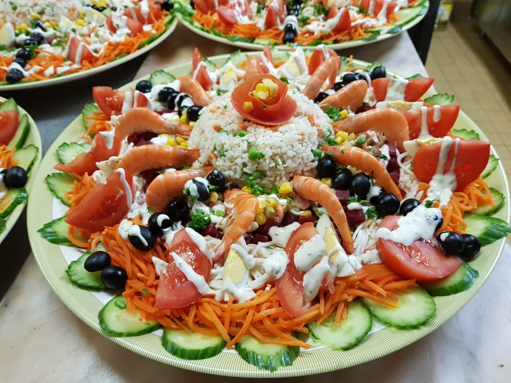 Entrée méditerranéenne au restaurant Le Méditerranée à Bettignies –